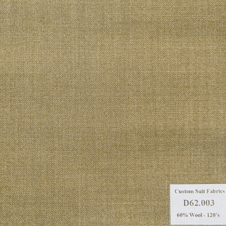 D62.003 Kevinlli V4 - Vải Suit 60% Wool - Nâu Trơn